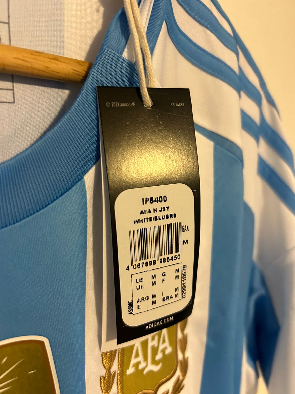 24-25 Argentina Aeroready Home Jersey (IP8400) Adidas Official Product