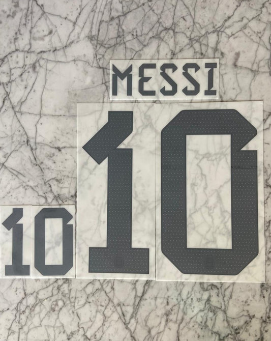 Messi Argentina Home & Away Official Nameset (2 & 3 STARS)